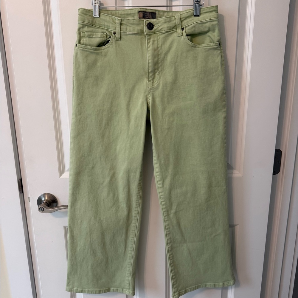 Kut from the Kloth Light Green Straight Leg Jeans